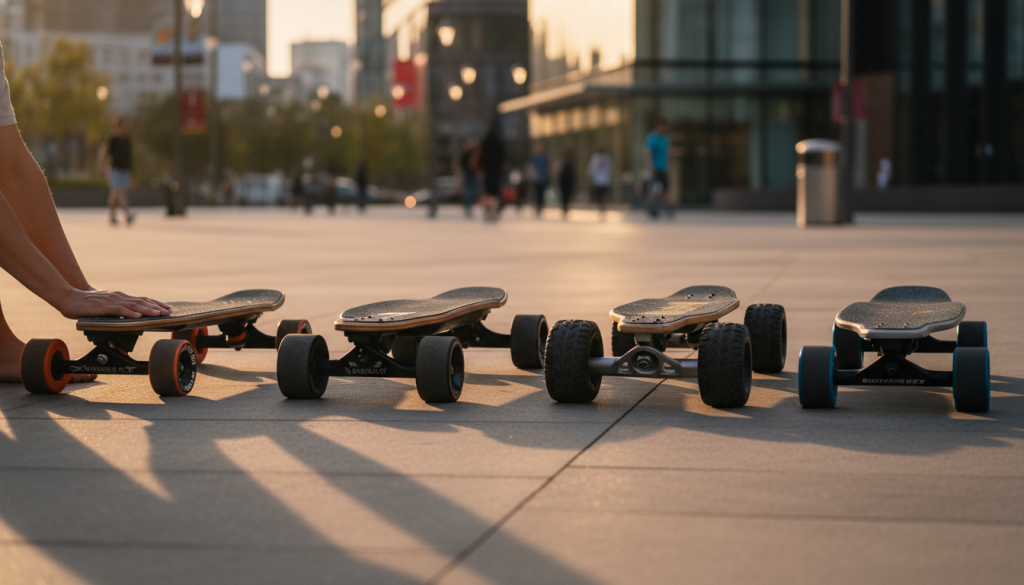 découvrez notre comparatif des meilleurs skateboards électriques urbains pour choisir le modèle idéal alliant performance, design et autonomie. trouvez le skateboard électrique parfait pour vos déplacements en ville.