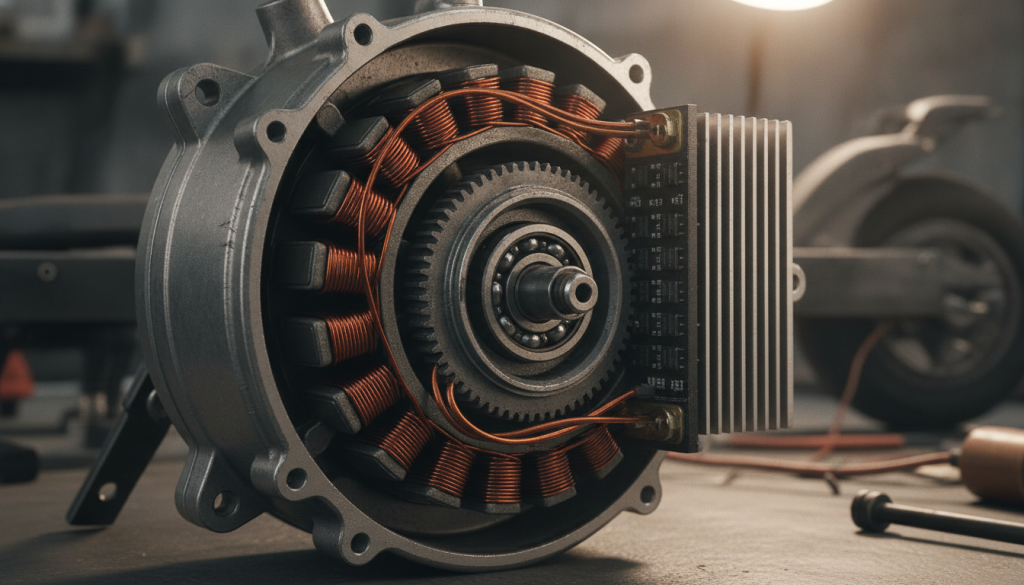 découvrez tout sur le moteur de trottinette électrique, en comprenant la différence entre puissance nominale et puissance crête pour optimiser vos performances.